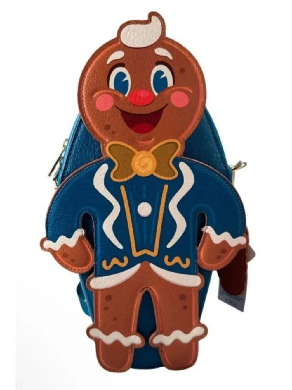 Loungefly Disney Jollywood Nights Ollie Gingerbread Bag Convertable Figural NWT